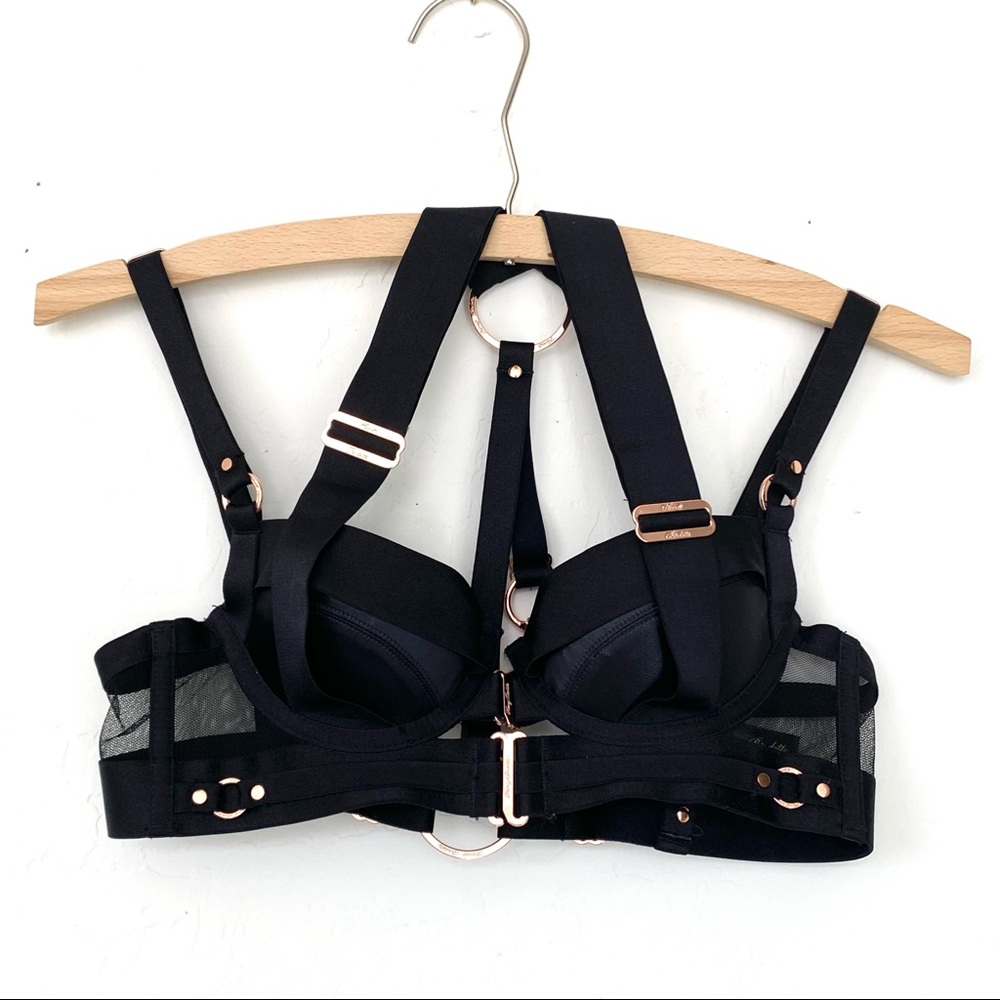 Honey Birdette black Kukuro bra size 32A